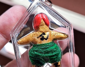 Amuleto tailandés Hoon Payon Fuasap Din Arthan Lp Mian, protección, trae suerte, fortuna, auténtico y poderoso encanto.