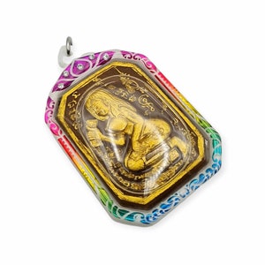 Thai Amulet Female Goddess Love Success Lucky Charm Pendant Gambling Casino with Maha Saneah Oil Genuine Holy Blessed Powerful Talisman