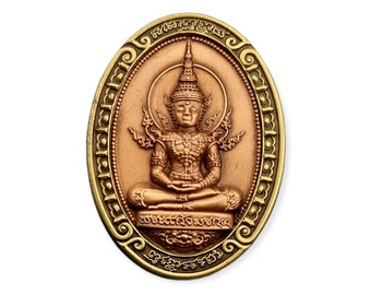 Thai amulet Emerald Buddha / Phra Keaw Morakot blessed by Lp Phat Wat Huayduan Lucky Charm Buddha Pendant