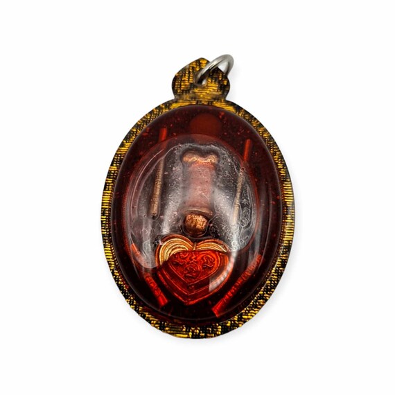 Thai Amulet Authentic Inn Ku Love Locket Mahasaneah Strong Love