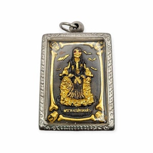 Thai amulet Golden Mother Prai Mea Thongkum 2nd Edition "Wish Rich" by Aj Subin Na Nha Thong. Lucky Charm Genuine Authentic Thai blessed