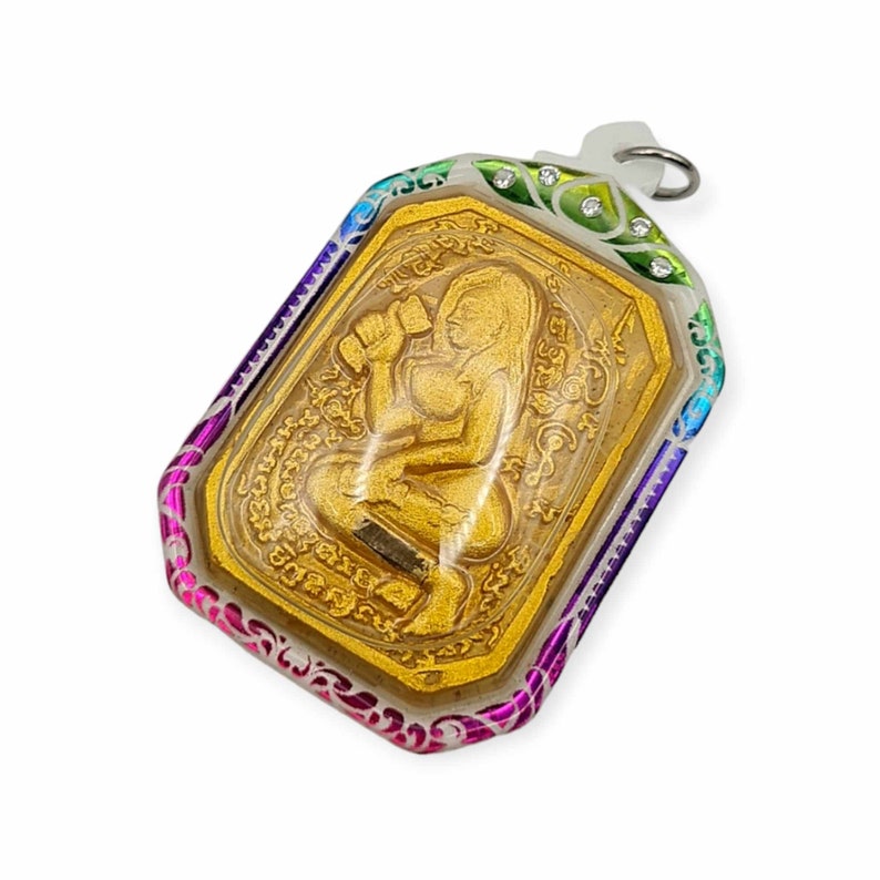 Thai Amulet Female Goddess Love Success Lucky Charm Pendant Gambling Casino with Maha Saneah Oil Genuine Holy Blessed Powerful Talisman image 3