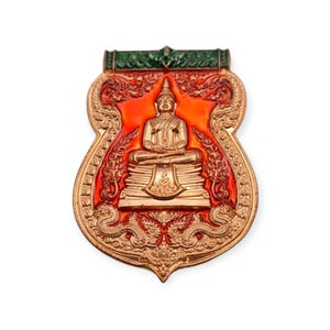 Thai amulet Rian Lp Sothorn Police History edition BE 2568 For wealth success grant wishes Lucky Buddha charm pendant with waterproof case
