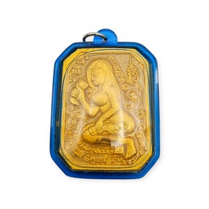 Thai Amulet Female Goddess Love Success Lucky Charm Pendant Gambling Casino with Maha Saneah Oil Genuine Holy Blessed Powerful Talisman
