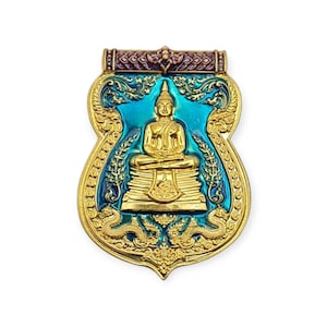Thai amulet Rian Lp Sothorn Police History edition BE 2568 For wealth success grant wishes Lucky Buddha charm pendant with waterproof case