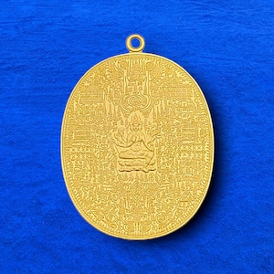 Thai amulet rian metal phra prom jakkaphat Lp Sanan Mahayant Kalaithong Protection Grant wishes