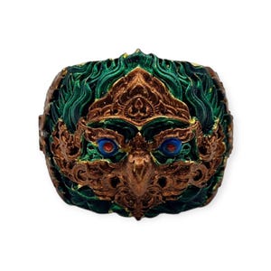 Thai amulet ring Phaya Krut Garuda Sethtee Kongkraphan Lp Boonma Size 62 to 65 adjustable Bring Wealth Lucky Protection Powerful