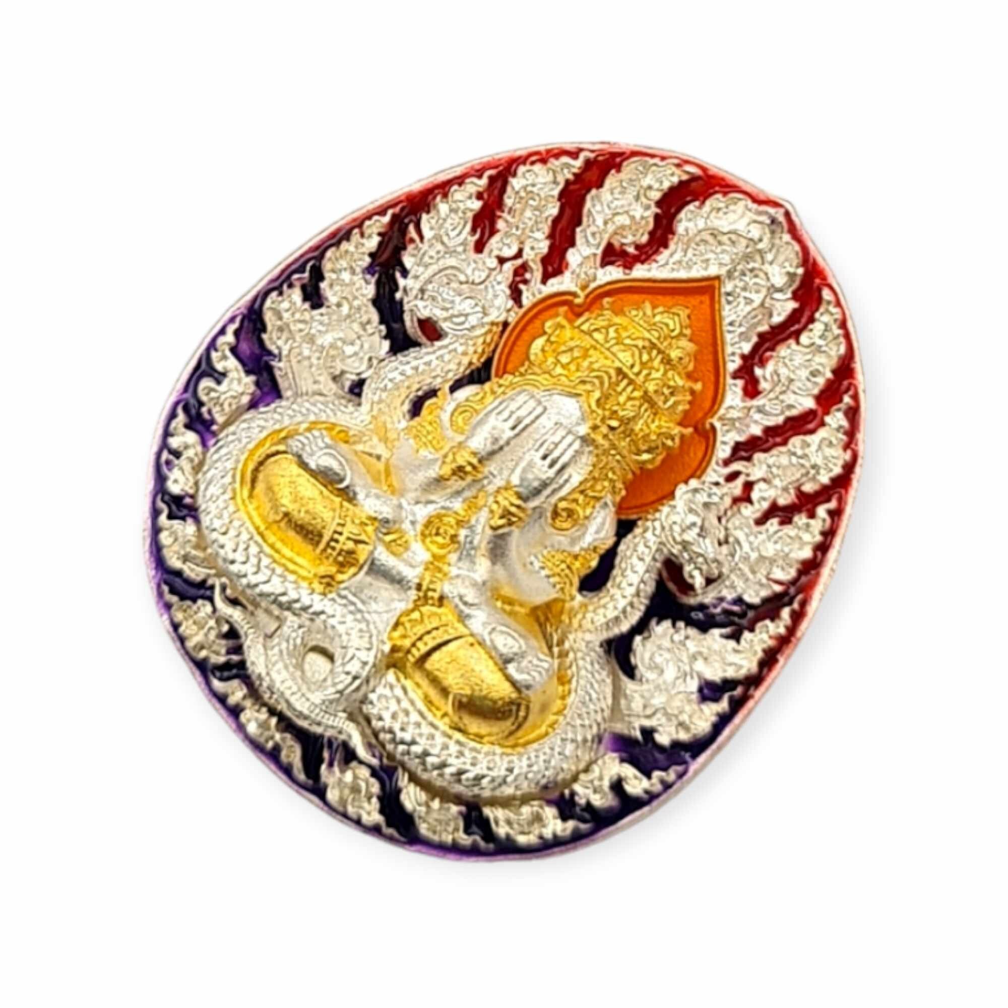 タイのお守り プラ・ピッタ・パンパカン バック プラ・ラーフ フォー