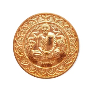 Thai amulets Rien Coin Phra Narai Patiharn Mahathep runjuan Love Charm Good Fortune Lp Kalong Lp Aun Lucky Charm Pendant