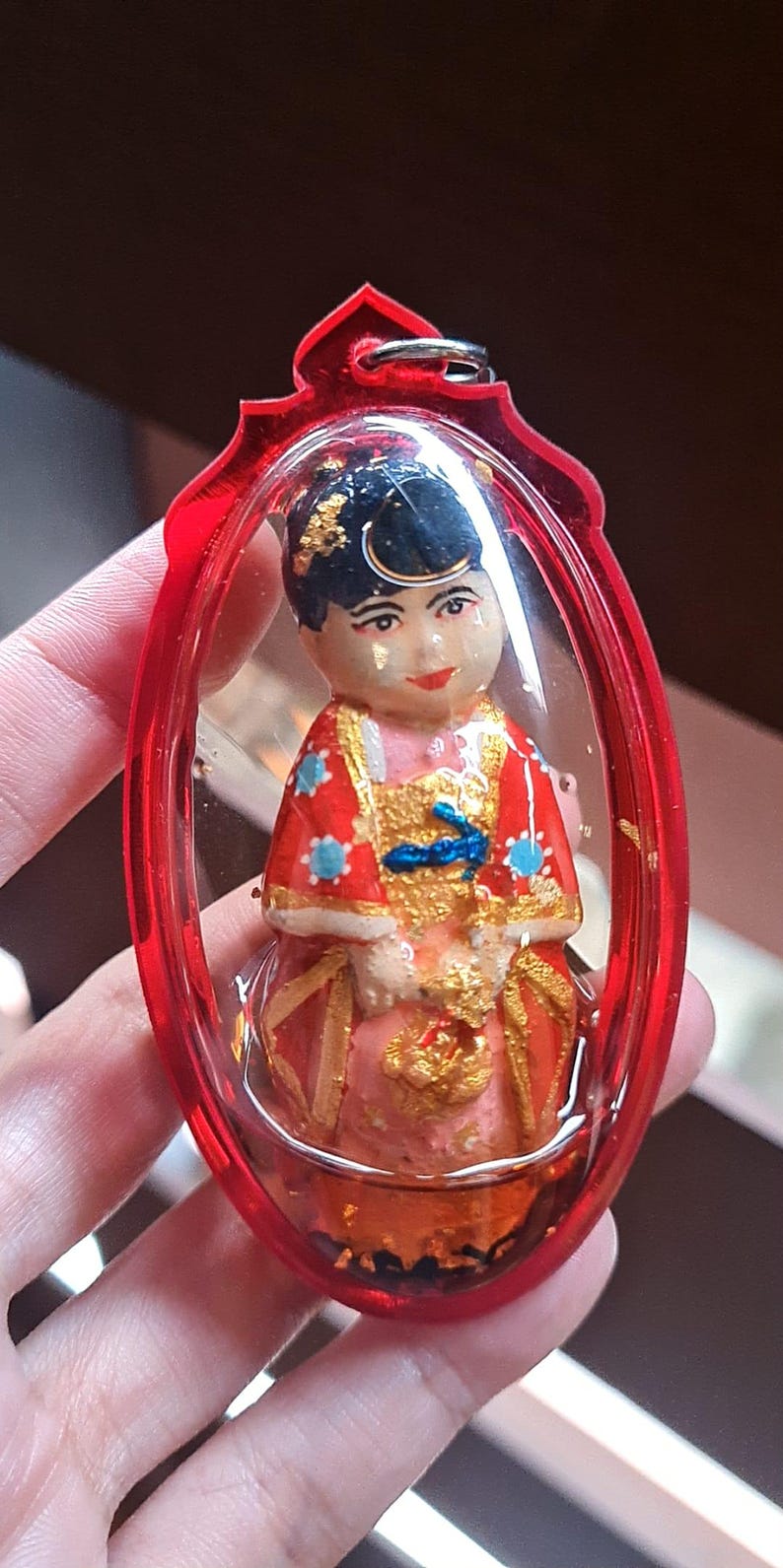 Thai amulets Kumaree MeeSap blessed by Phra Aj Aumnaj Mahaveero Grant wishes Lucky Charm Strong Effective image 5