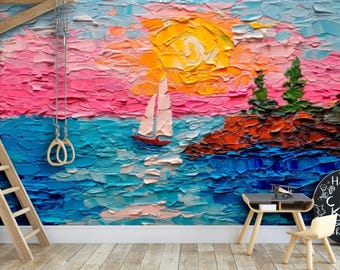 Colorful wallpaper for Kids room