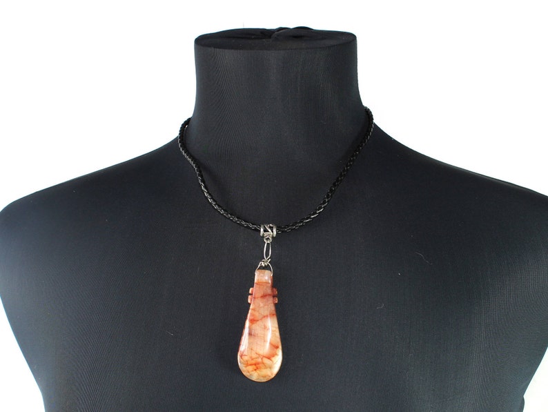 Agate Necklace Bracelet Agate Crystals Minerals Agate Necklace Pendant Agate Dragon Veins Necklace Brown Dragon Veins Agate Necklace