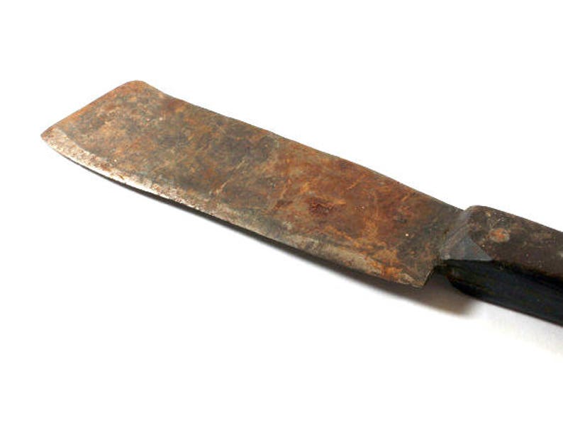 Large Vintage Cleaver Antique Cleaver Meat Cleaver Large Etsy