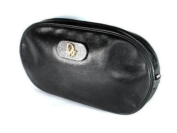 Vintage Leather Bag Dior, Christian Dior, Black Le