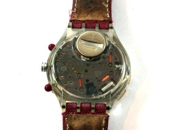 Vintage Swatch Horloge Rode Swatch Watch Unisex Swatch | Etsy Nederland