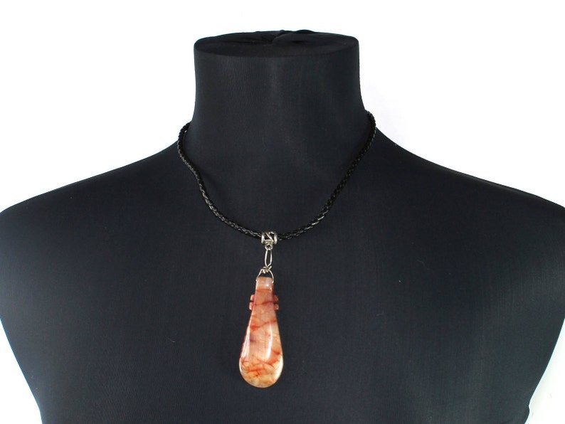 Agate Necklace Bracelet Agate Crystals Minerals Agate Necklace Pendant Agate Dragon Veins Necklace Brown Dragon Veins Agate Necklace