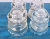 Hemingray 45 Clear Glass Insulators Telegraph Telephone Electric Insulators