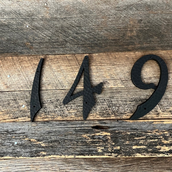 Vintage Metal House Numbers Mailbox Numbers