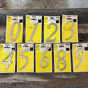 Vintage Metal House Numbers Mailbox Numbers