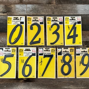 Vintage Stanley Metal House Numbers Mailbox Numbers