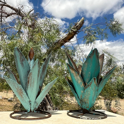 Rustic Hand Painted TINY MINI Metal Agave Arizona Landscape Desert Cactus  Metal Yard Art - Etsy