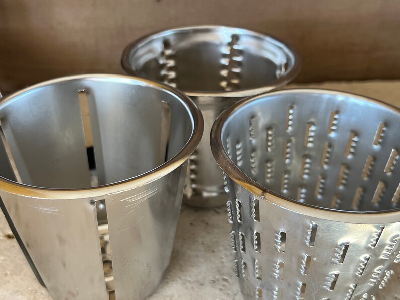 Vintage Saladmaster Food Processor Hand Crank and 3 Cones Etsy