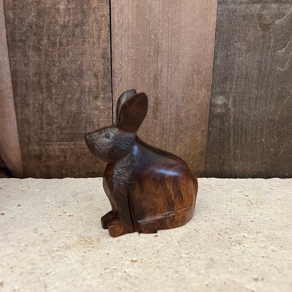Carved Ironwood Small Rabbit Mexican Ironwood