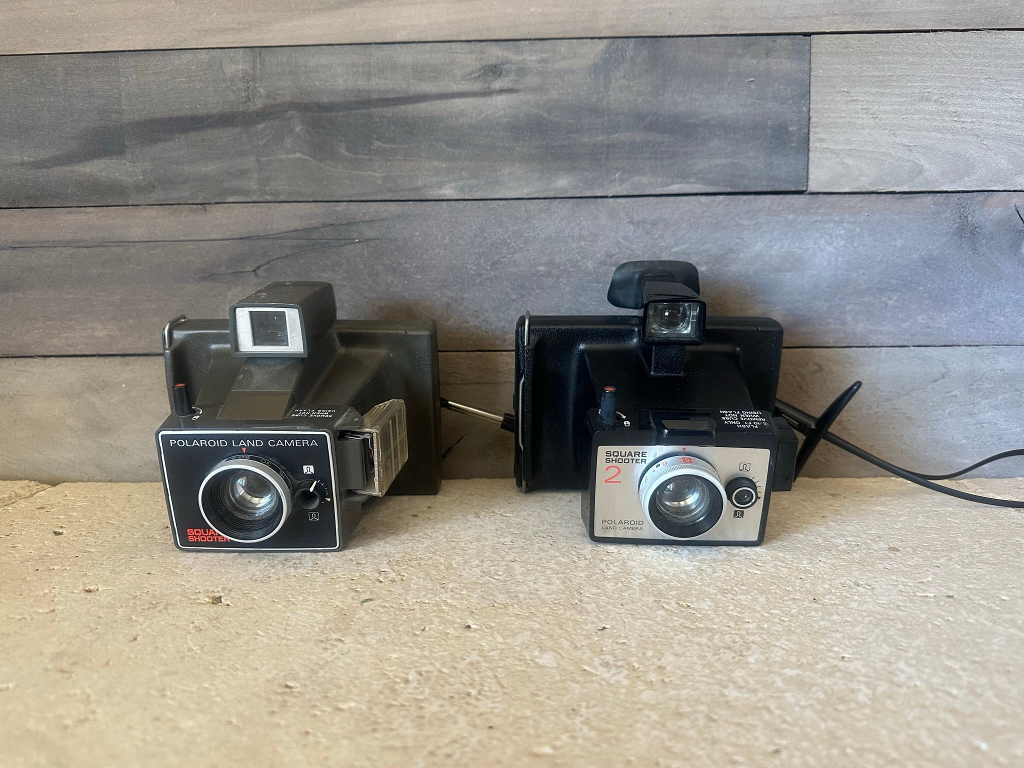 Vintage Polaroid Land Camera - Instant Print Camera - Square