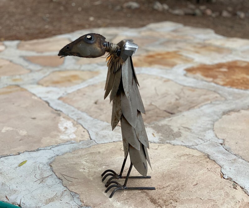 Rustic Handcrafted Metal Desert Vulture Buzzard Metal Yard Art Etsy