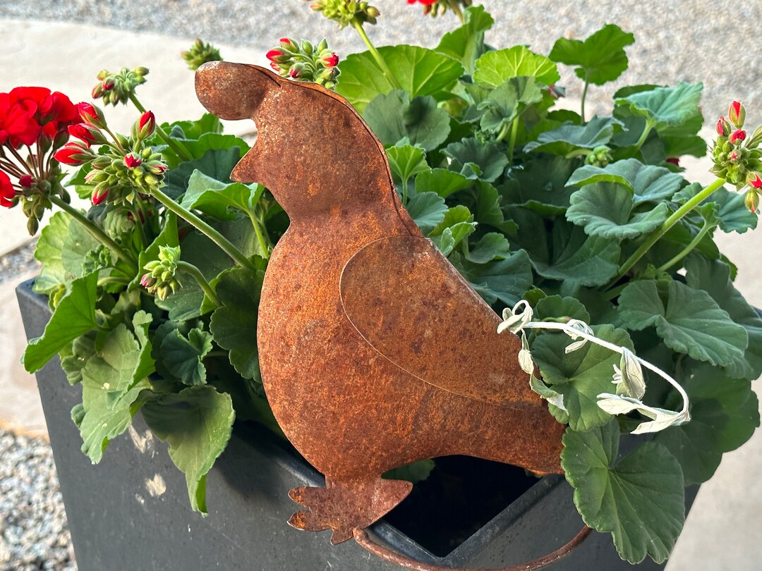 Rusty Metal Yard Art Quail Metal Desert Bird Etsy