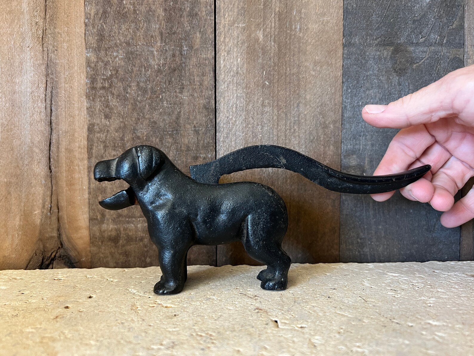 Vintage Antique Cast Iron Dog Nut Cracker Iron Nutcracker Etsy