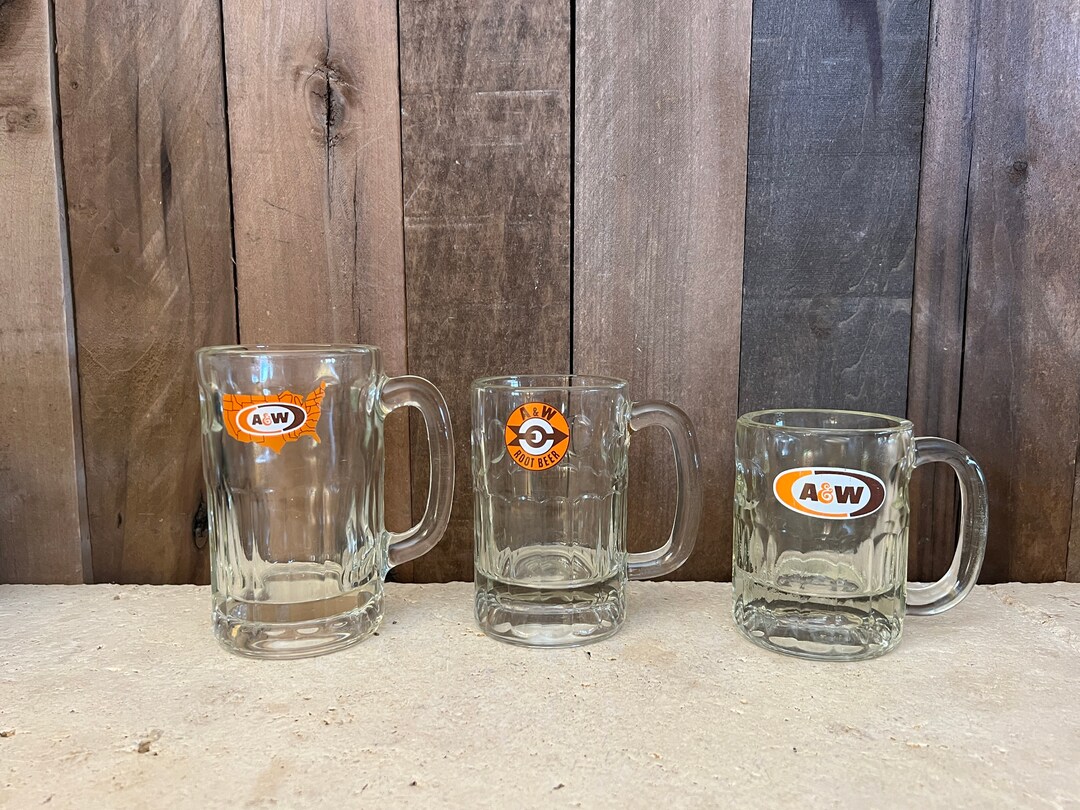 Vintage A & W Glass Mug Collectible Mugs Etsy