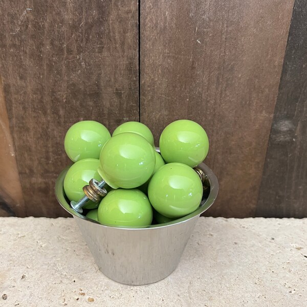 Lime Green Drawer Knobs Etsy