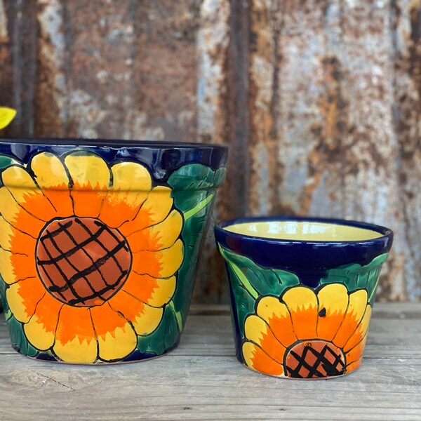 Painted Clay Pots Etsy
