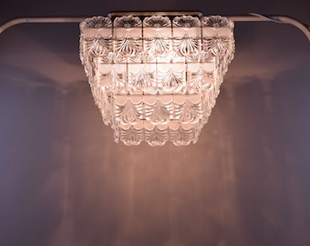 Vintage chandelier - Mid-century crystal chandelier