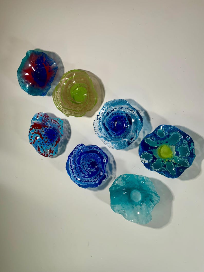 Blue/red/original Handmade Wall Hanging/minimalist Home Decor Recycled