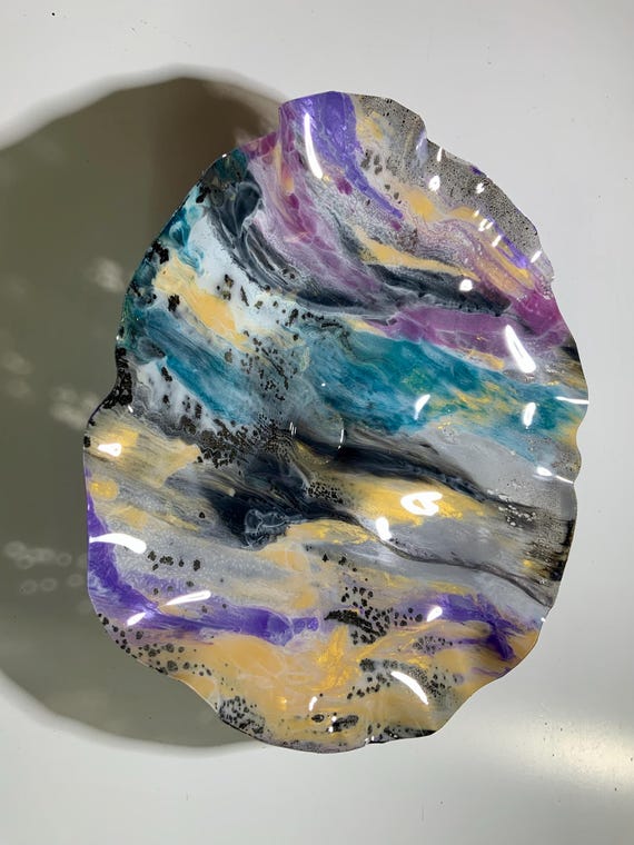 Recycled water bottle colorful wall flower 12" saffron yellow/purple/teal/lavender/gray handmade/boho home decor/looks like glass