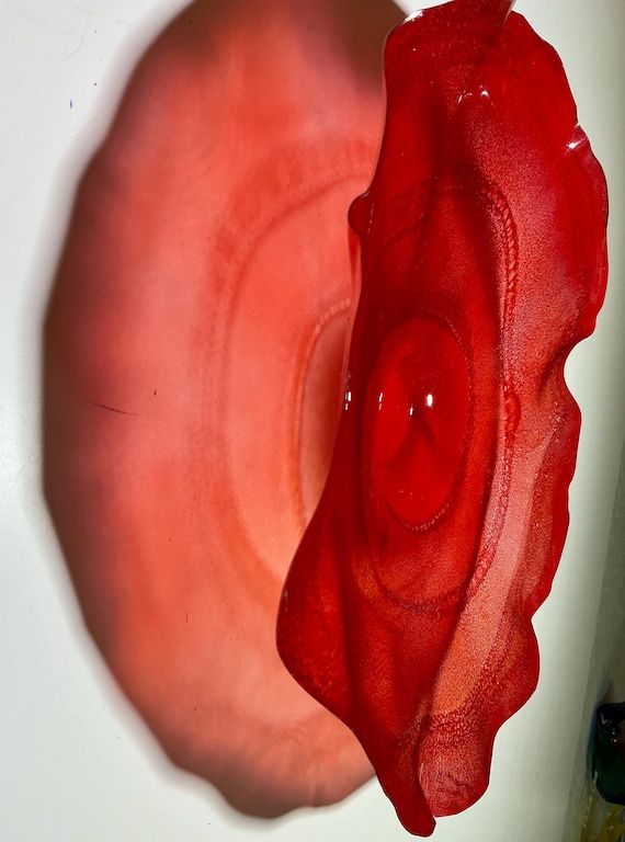 Recycled water bottle wall flower home accent art 12" green/silver handmade eco art/floral home decor/outdoor yard art/looks like glass