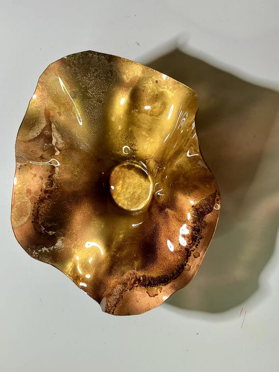 Recycled Plastic CoralREEFlections: 5” Handmade Wall Flower - Poolside & Home Decor-looks like glasss