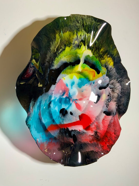 Handmade Recycled Plastic Wall Flower Sculpture: Colorful Eco-Friendly Art