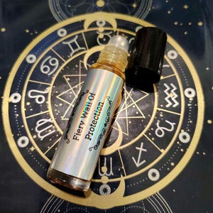 Fiery Wall Of Protection Oil Perfume Roll On 10ml 30ml Spiritual Protection Reiki Charged