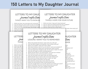 Lettere a mia figlia, diario, stampabile, minimalista, riflessioni, amore, lezioni di vita e ricordi, genitori per condividere la saggezza