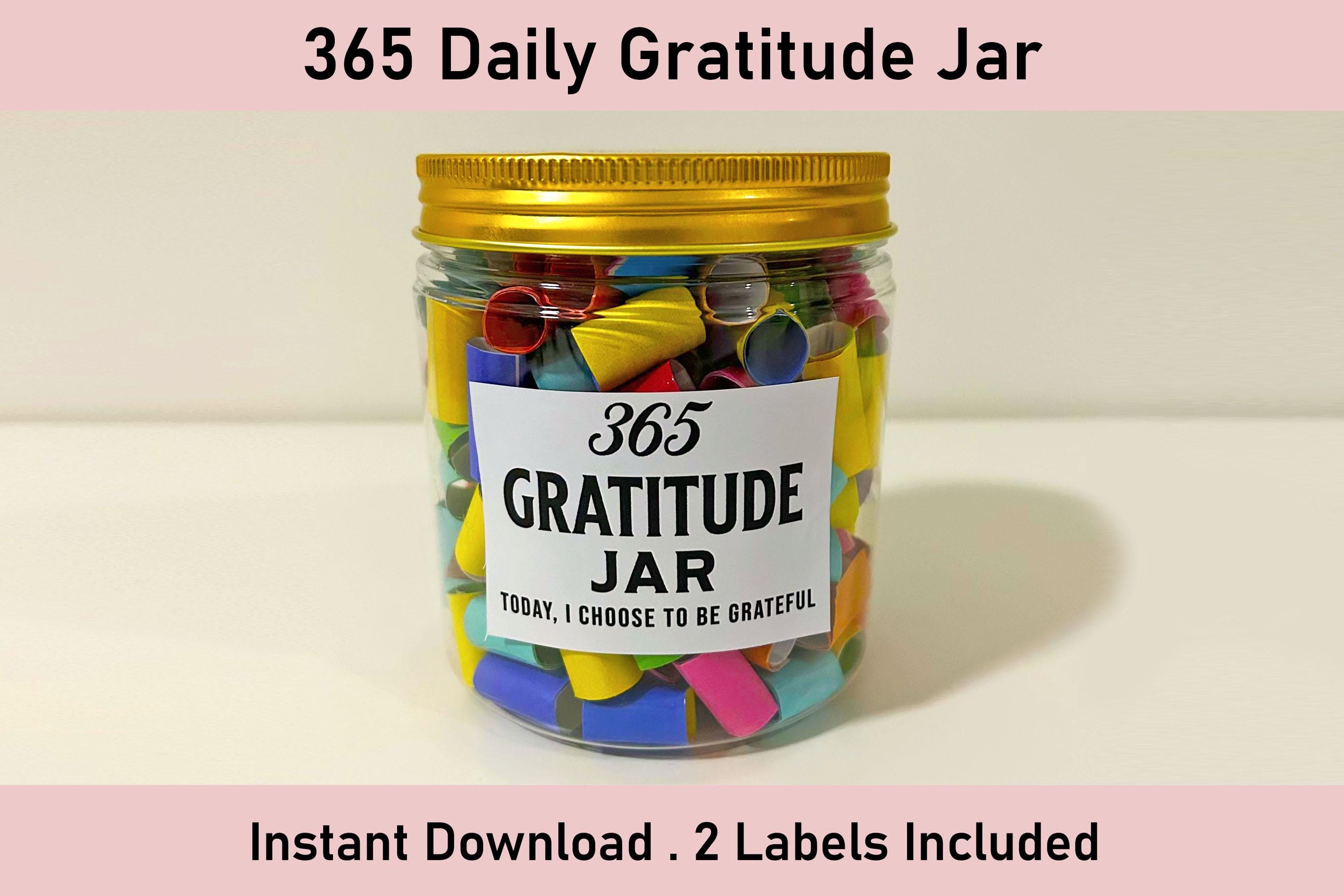 365 Daily Gratitude Jar, Printable Affirmations, Self Care, Mental…