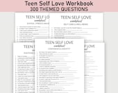 300 Teen Self Love Workbook, Printable, Journal Worksheet, Confidence, Emotions, Mindfulness, Self Care and Self Esteem
