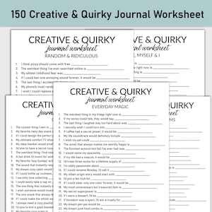 Foglio di lavoro stampabile creativo e originale, diario stampabile, domande a spazi vuoti da riempire, quaderno di lavoro per diario fantasioso, espressione creativa