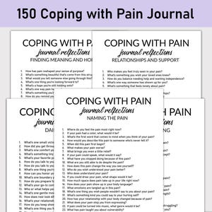 150 Coping with Pain Journal, Printable Journal, Healing, Strength, Chronic Pain Journal, Emotional, Physical Pain Management, Chronic Pain