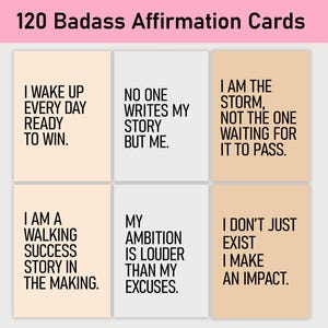 120 Affirmationen, Journal, minimalistisch, Selbstfürsorge, psychische Gesundheit, Reflexionen, positive Affirmationen, Vision Board