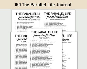 150 The Parallel Life Journal, Printable, Journal, Self-Discovery, Road Not Taken, Choices, Missed Paths, What-If Moments, Self Awareness