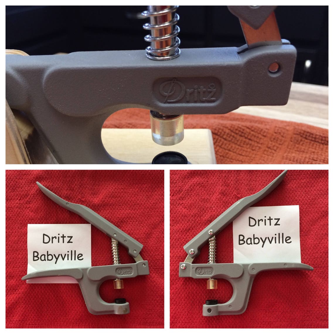 Snap pliers wooden base for Dritz Babyville pliers Etsy