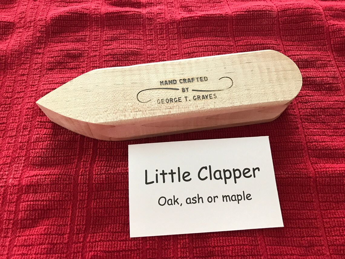 Tailor's Clapper Little Clapper Oak Maple or Ash Etsy